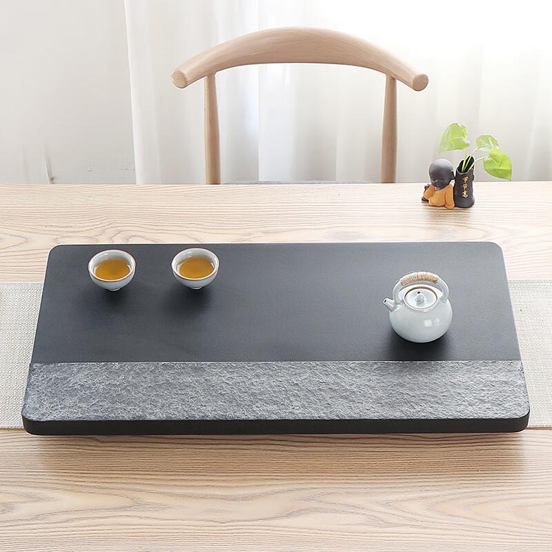 Wujin Stone Tea Tray with Dry/Wet Separation