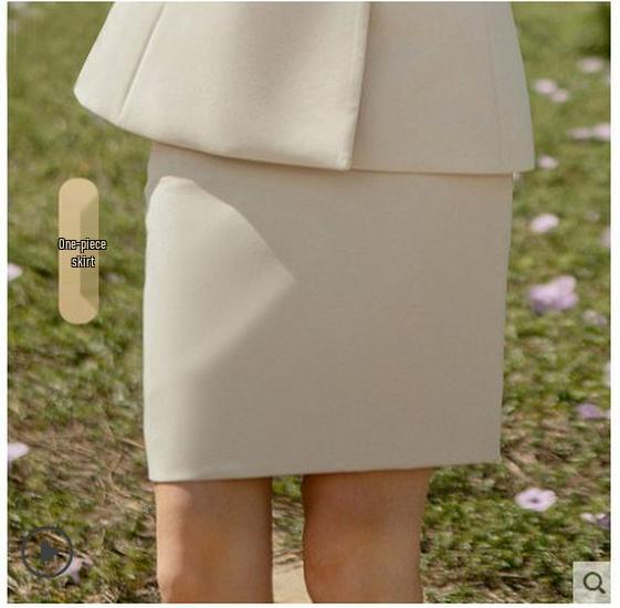 

2024 Женский профессиональный абрикосовый деловой костюм-жакет - Элегантный набор для собеседования и официальной рабочей одежды M