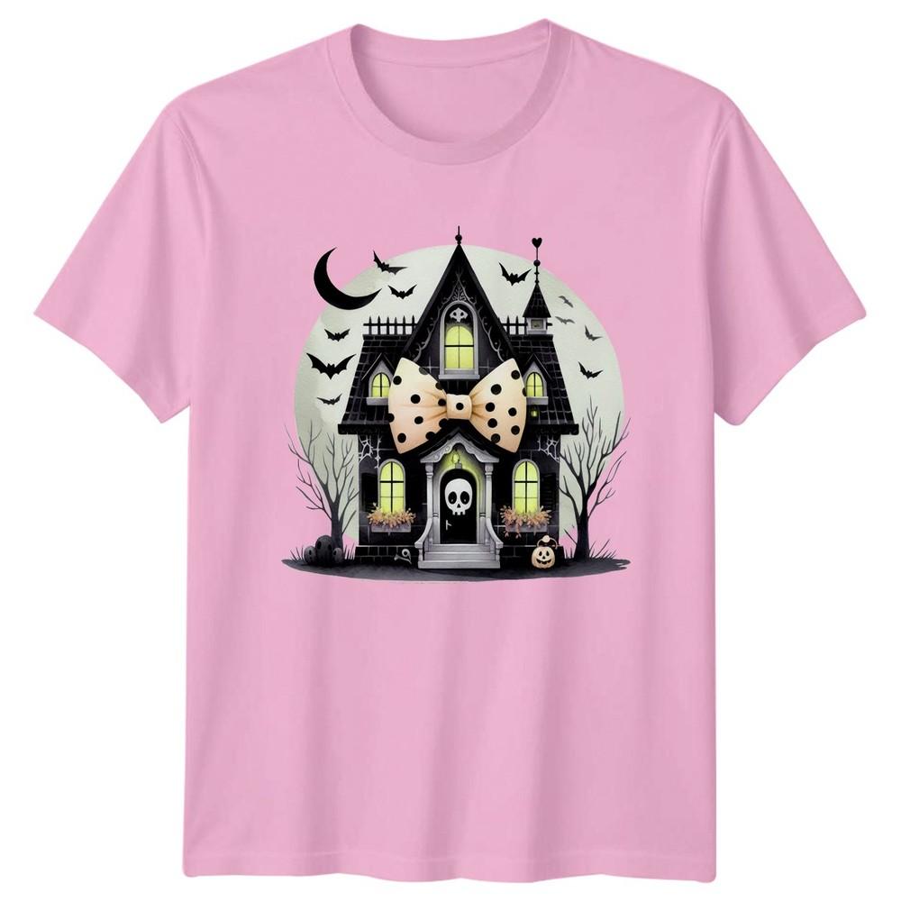 Coquette Haunted House Unisexs TShirt Coquette Halloween Halloween Gift For Her