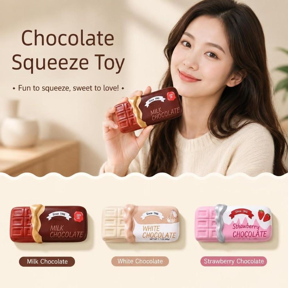 Sensory Chocolate Stick Squeezing Toy Release Hand Slow Rebound Squeeze Toy Children