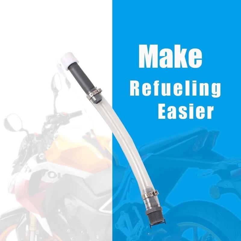 Racing Fuel Filling Hose with Replacement Cap Universal for Racing Fuel Jugs Motorcycles Flexible Leakproof Filling Hose