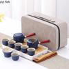 Portable Travel Tea Set Multi Person Kung Fu Tea Set Teapot Teacup Storage Jar Teas Tray Teas Infuser Filter Pot Teaware Sets