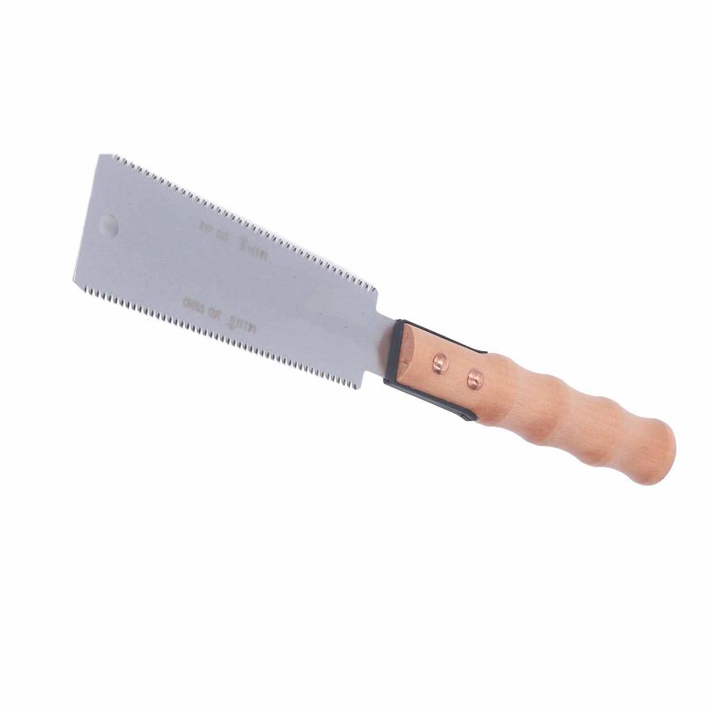 Japanese Hand Saw SK5 Alloy Blade Wooden Handle Wide Head Fine Teeth Mini Double Edge Sided Pull