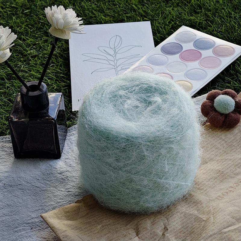 50g/roll Blended Synthetic Long Fur Mink Velvet Yarn Fine Mohair Handmade DIY Knitted Sweater Scarf Hat Long Fur Crochet Yarn