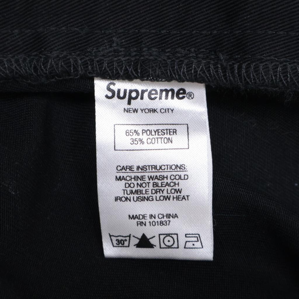 Supreme Black Cotton Pants Bottoms 36 blackUsed