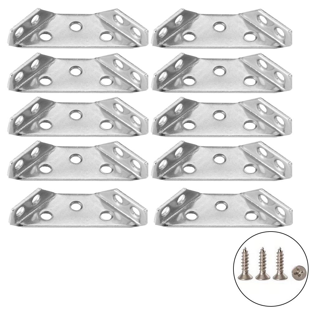4/10/20pcs Thickened Stainless Steel Angle Code Universal Furniture Right Angle Fixed Bracket 90 Degrees Furniture Connectors