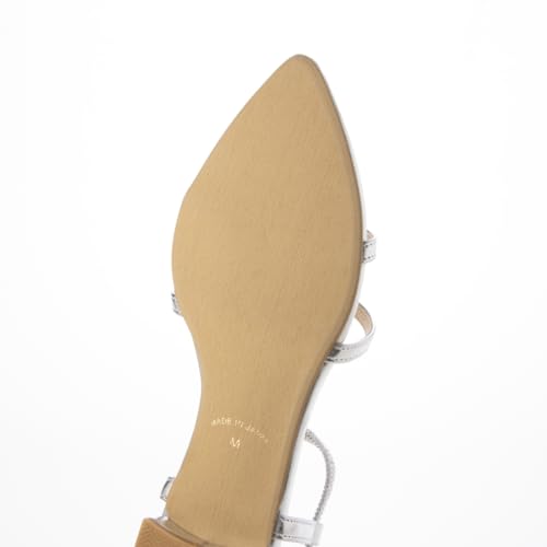 Carino CAUK44082 Women's Silver Sandals, Size 22.5 Cm