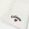 Callaway Women's Thermal Hood Warmer (Brand Logo Knit) / Cold Weather Golf / C23298201 1030_White FR