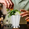 Zilverkleurige Mint Mojito Beker Roestvrijstalen Cocktailmok Glas voor Gemengde Dranken Bar Feest Bier