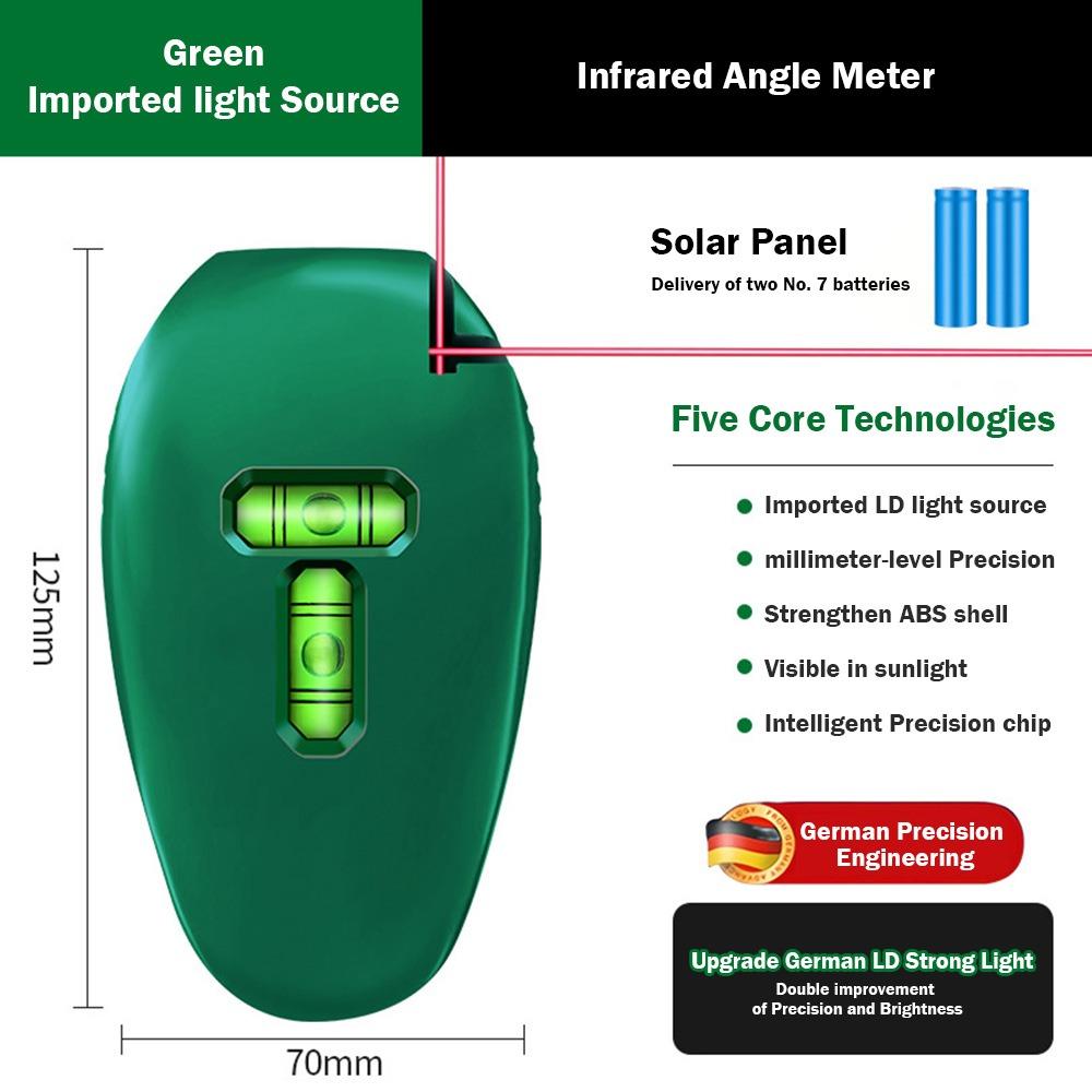 20M 90° Laser Level High Precision LD Light Leveling Right Angle Tool Professional Long Distance Right Angle Bubble Level