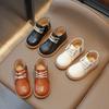 Children Boots Pu Leather Vintage Zipper Platform Toddler Kids Short Boot Ankle-high Solid Color Autumn Ruffles Boys Girls Shoes