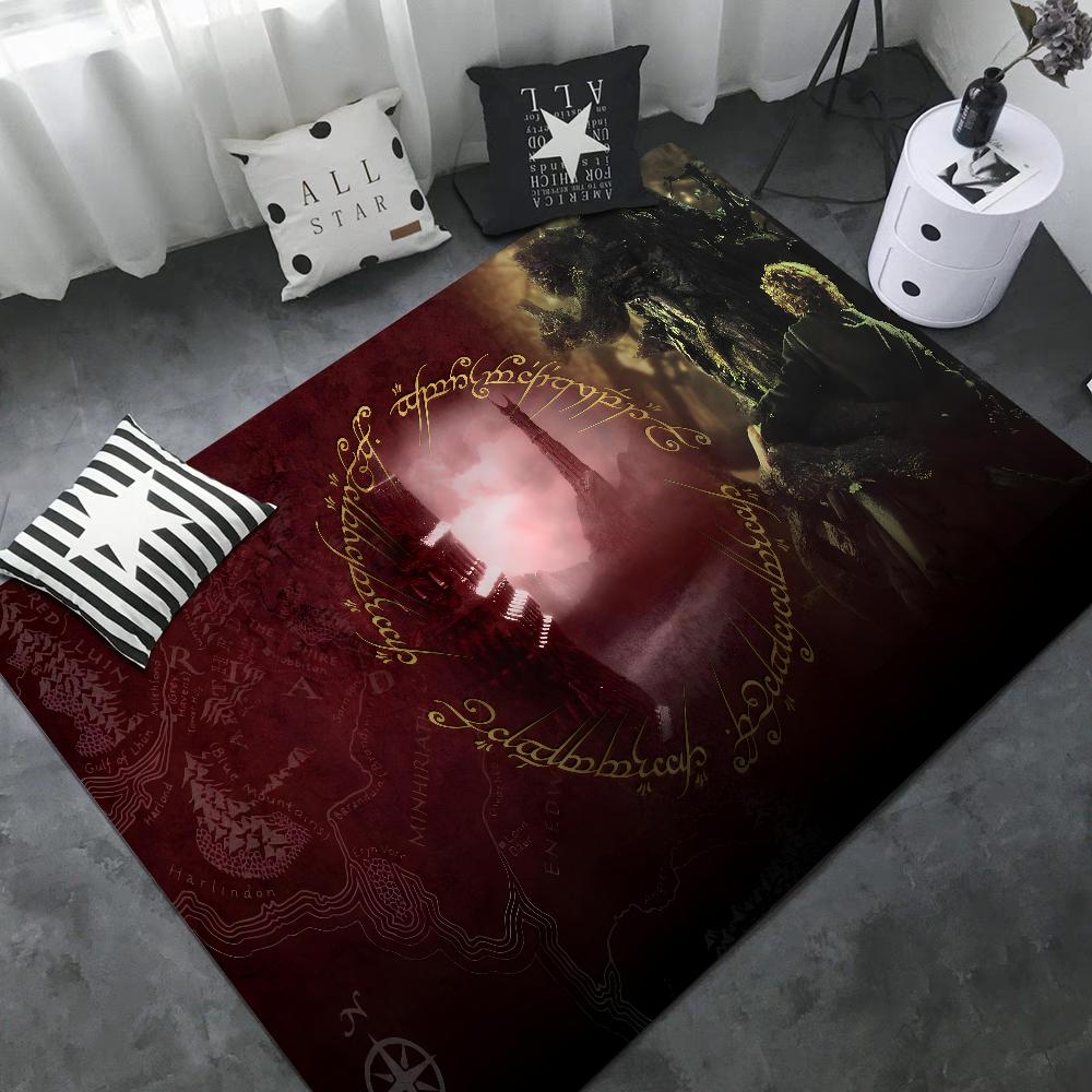 L-Lords Game Rings Hallway Carpet Retro Multiple Choice Living Room Kitchen Rug Non-Slip Welcome Rug
