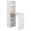 Day and Night - Day and Night Bar Table with White Shelf 115x59x200 Cm