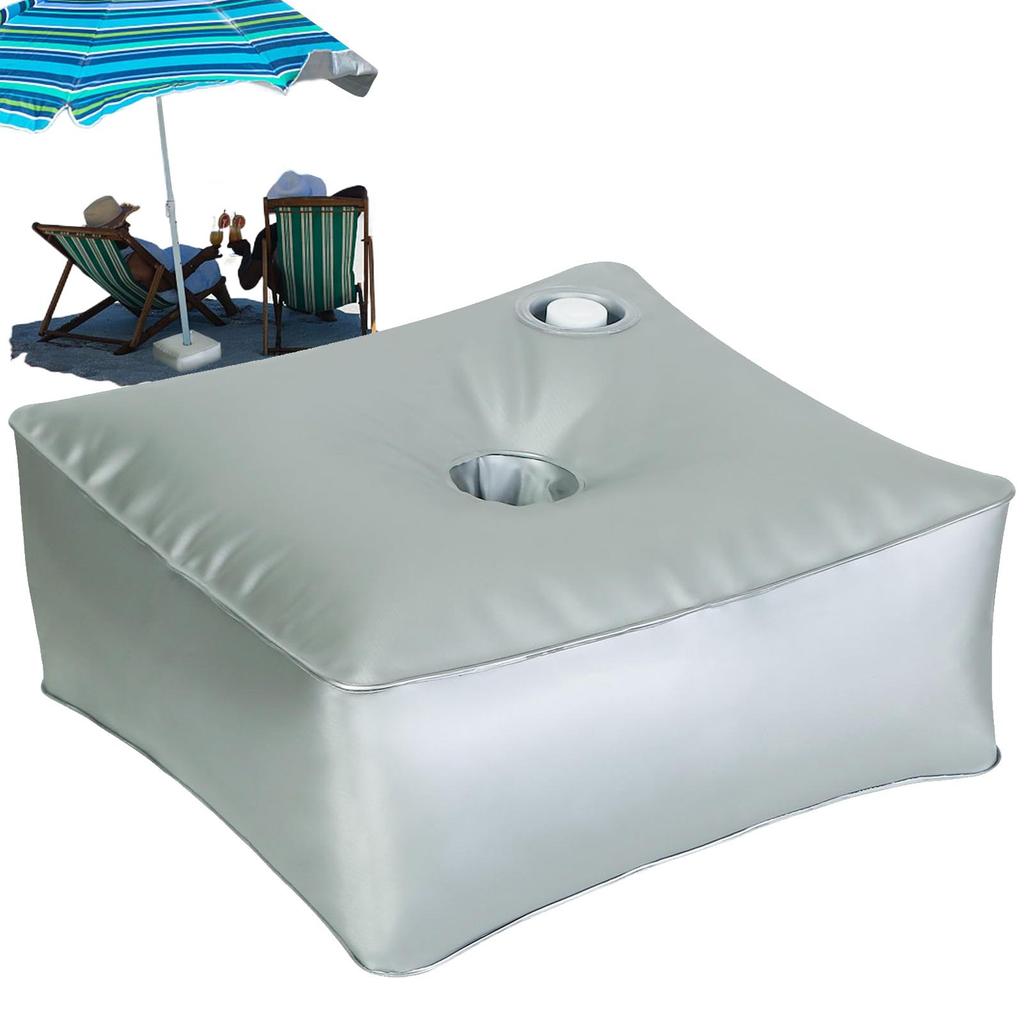Umbrella Base Weight Water Bag Patio Umbrella Base Large Capacity Thickened Silver Design Weights For Stand & BasesFor Umbrella