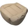 Front Driver Side Bottom Leather Replacement Seat Cover Tan Compatible with Ford F150 Lariat Super Crew 2001 2002 2003