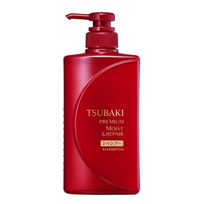 TSUBAKI Premium Moist Repair Sampon Body Camellia Shiny Moist Liquid Red 490ml és csomag (x 1)