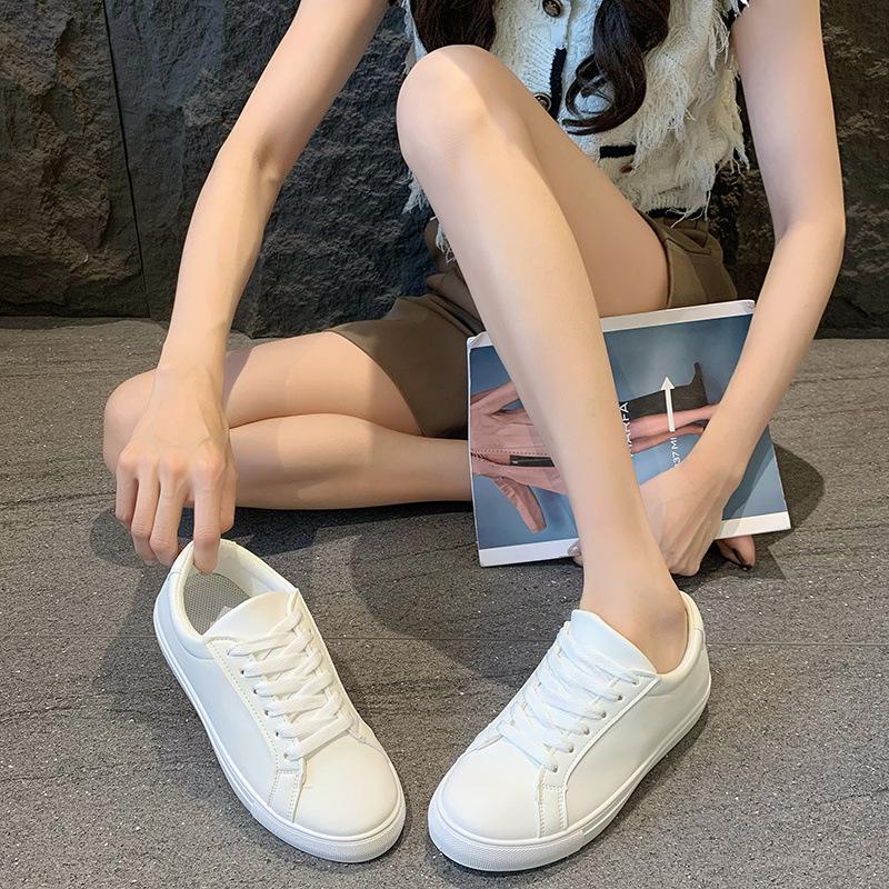 Summer student little white shoes women's casual flat baseplate shoes large size sports shoes