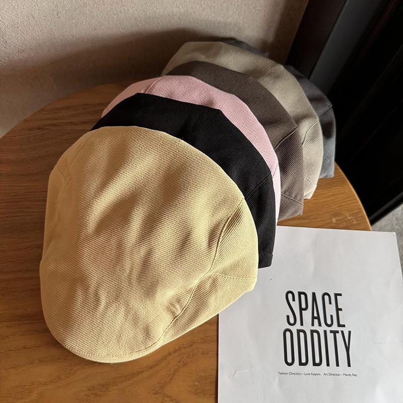 Retro Brim Wide Cotton Cap For Autumn Winter Seasonal Sun Unisex Protection