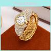 Fashion Ladies Quartz Watch With Full Diamond Accents For Casual And Office Wear