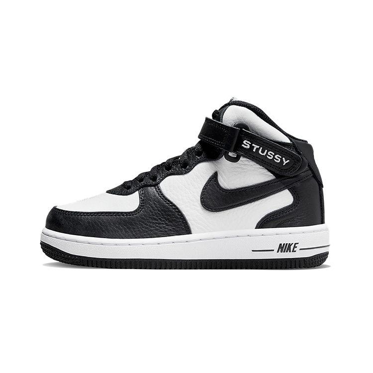 Nike Air Force 1 Mid Stussy Light Bone Black PS DN4158-002