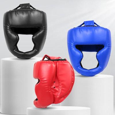 Boxningsskydd för huvudet Kindskydd Huvudskydd Professionellt Bärbart Huvudskydd för Sparring Sanda Muay Thai Mma Vuxna Barn