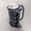 Creative with Handle Engine Block Can Mug PP Anti-Slip Mechanic Engine Mug Cup Sleeve Gift