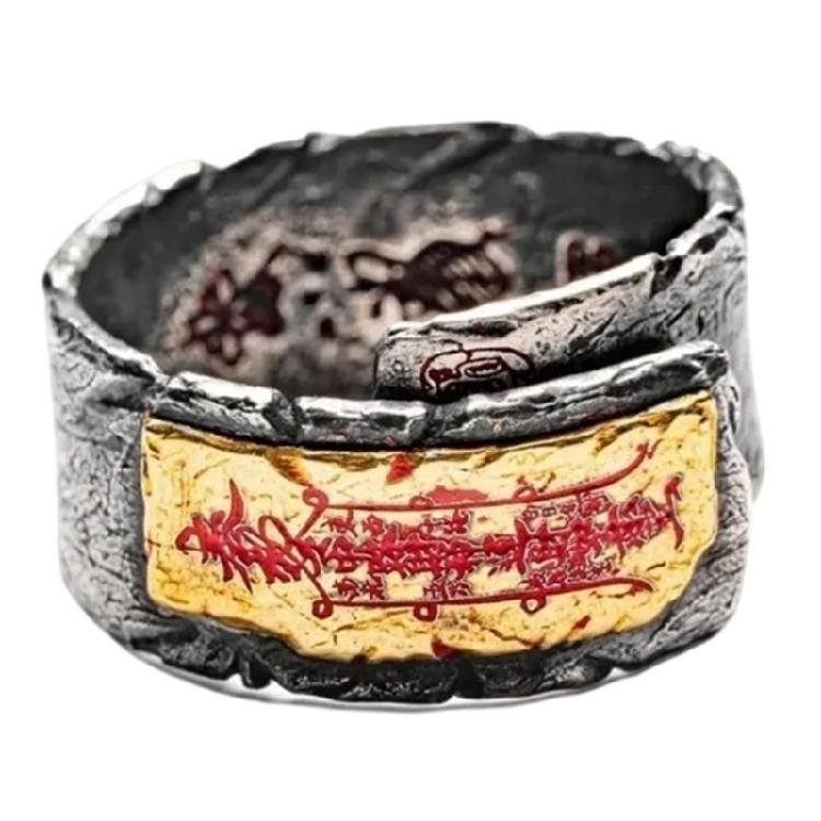 

Intricately Detailed Copper Rings Adjustable Opening Design Cultural Type Finger Jewery Perfect for Special Occasions 1