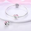 Original Charmscopper Pink Glückliches Herzförmiges Haus-Perlen Passend für Charm-Armbänder Für Frauen Schmuckherstellung Feine Geschenke