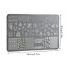 Stainless Steel Manicure Stamp Plate with Smooth Surfaces Ensuring Safety Metal Texture for Kids and Creative Activity
