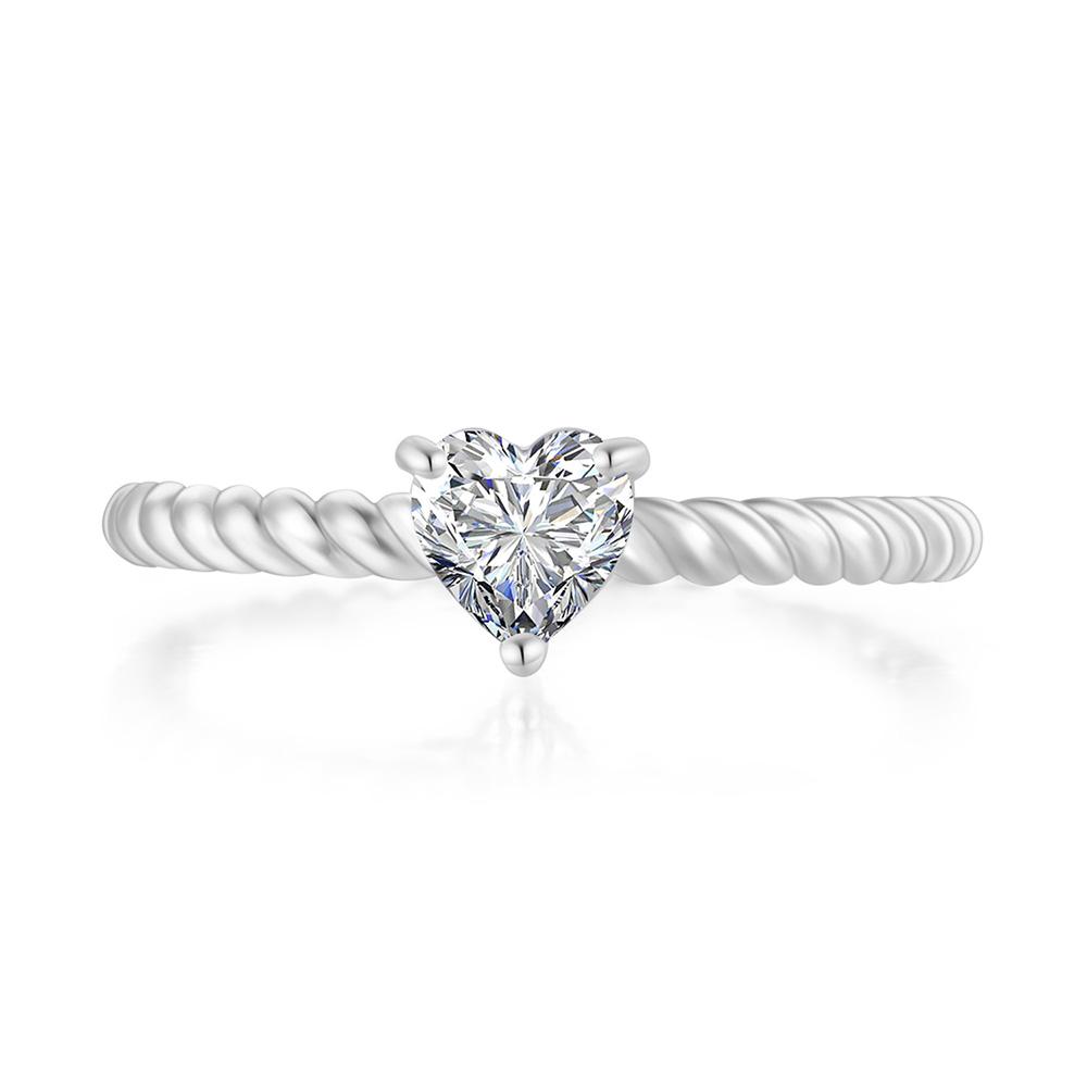

Crystal Heart Rings for Women Minimalist Style Cubic Zirconia Gold Color Ring Wedding Jewlery Valentines Day Gift Wholesale R773 10