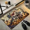 Anime M-Mushoku Tensei Floor Mat Soft Flannel Floor Mat  Suitable for Entryways, Living Rooms, Bedrooms, and Bathrooms