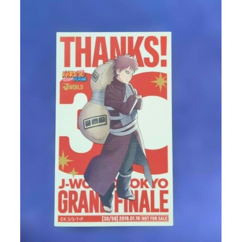 Used J-WORLD TOKYO Gaara Bonus Sticker