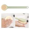 Handle Soft Hair Bath Brush Skin   Clning Exfoliating Body Scrubber Shower Brush