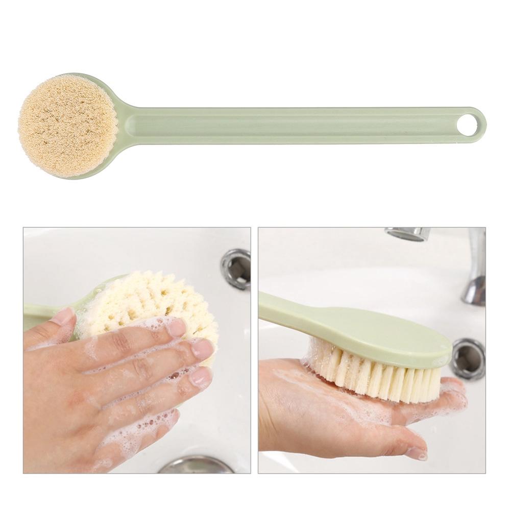 Handle Soft Hair Bath Brush Skin   Clning Exfoliating Body Scrubber Shower Brush
