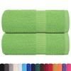 VidaXL Serviettes d'invité 2pcs vert pomme 30x50cm 360 g/m² 100% coton 137019