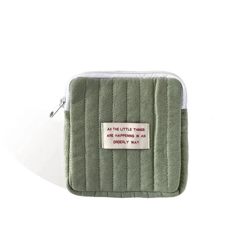 Damenbinden Aufbewahrungstaschen Baumwolle Niedlich Korea Geldbörse Tasche Münzschmuck Organizer Kartenetui Make-up Kosmetiktaschen
