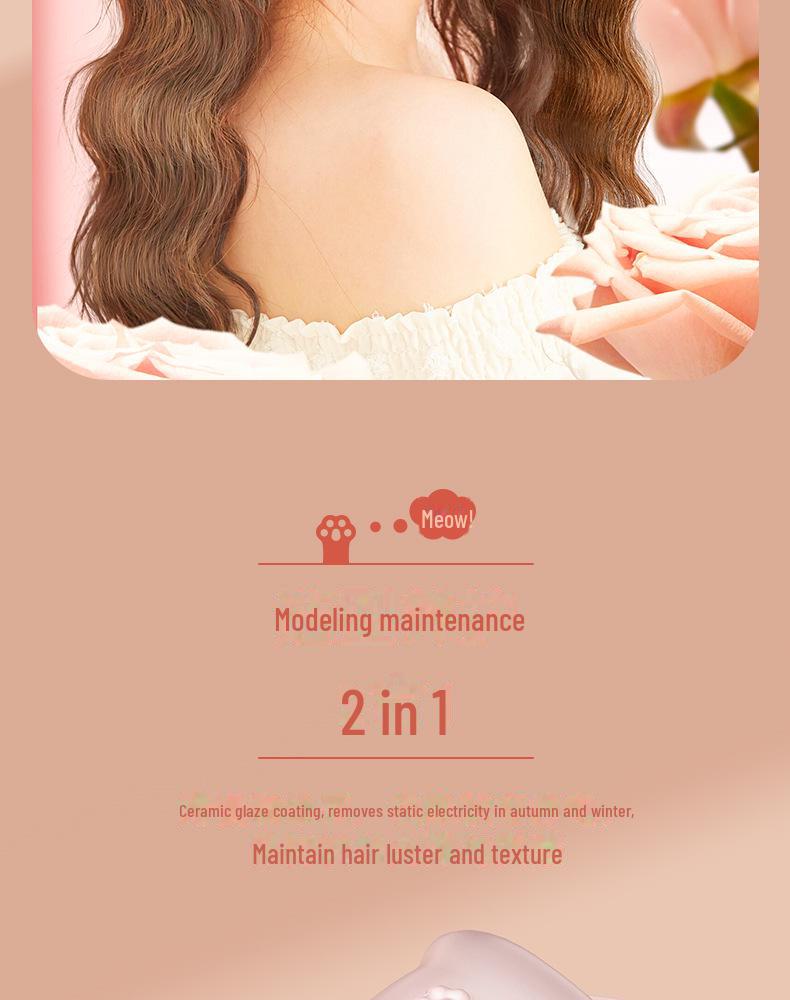 Pritech Cat Claw Egg Roll Curling Iron - Portable French Perm Curling Rod