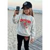 Girls' Cool Spider Casual Comfortable Soft Loose Pullover Sweatshirt and Leggings 2-Piece Set, New Autumn/Winter, Playful, Sweet and Cool Style