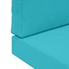 Outdoor Sofa Cushions 2 Pcs Turquoise Polyester