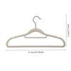 10pcs Velvet Clothes Hangers Thickened Non Slip No Trace Hanger For Home Closet Storage Dry Wet Use Clothes Rack