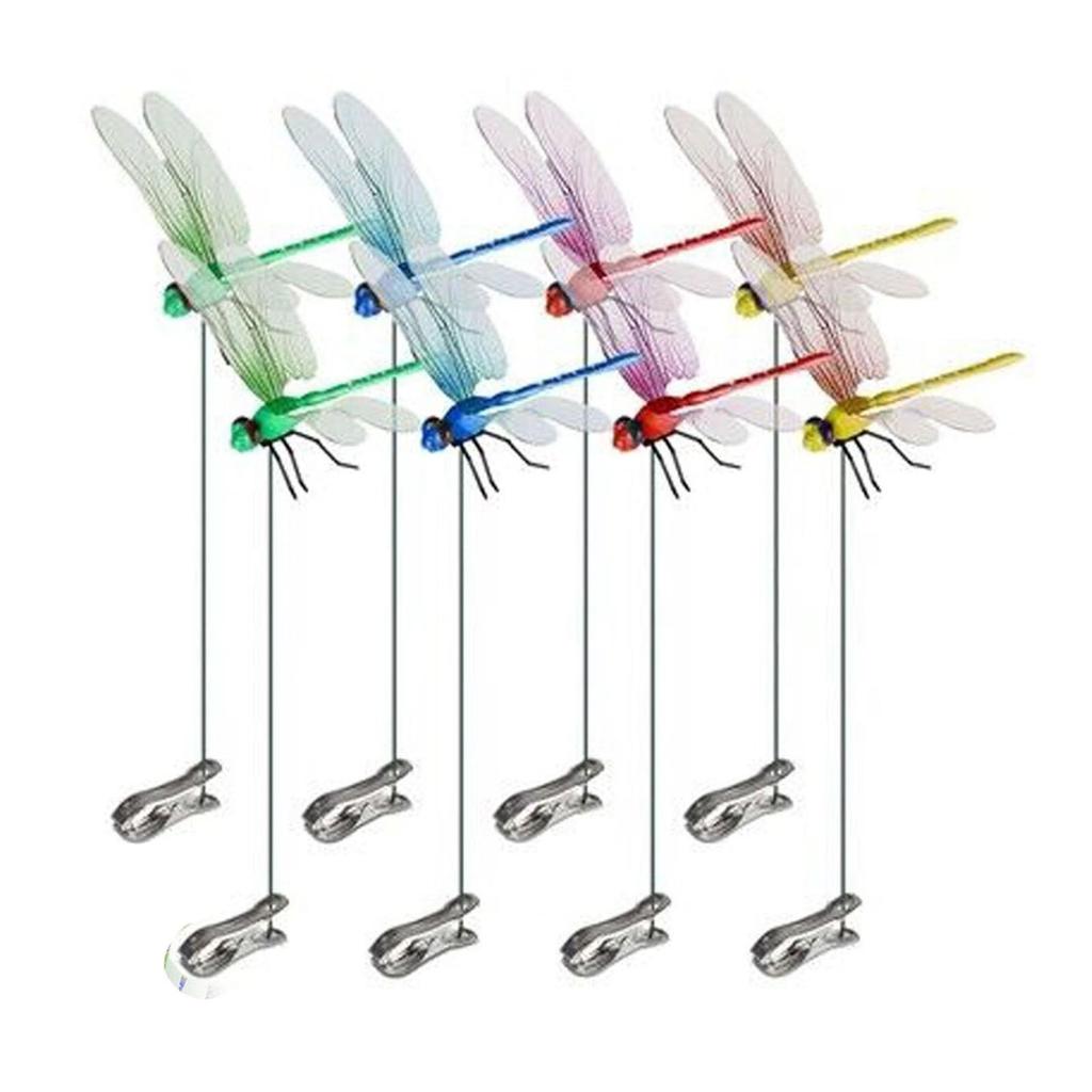 Dragonfly Clip Insect Deterrent Simulated Patio Decor Gardening Suitable for Yard Garden Patio Decoration