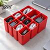 Desktop Cord Keeper Drawer Bin Storage Box Data Cable 11 Compartment Space Saving Plastic Organizer