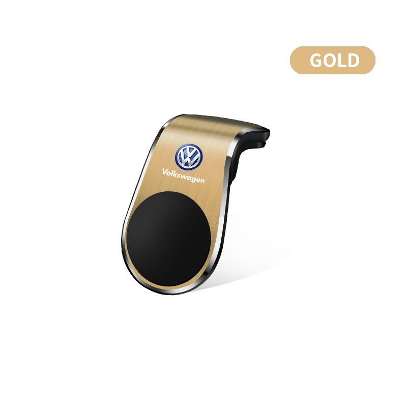 Magnetický držák telefonu do auta ve tvaru L, speciální pro auto, s emblémem pro Volkswagen Golf-7 4 5 6 CC T-ROC Sharan Passat B5 6 7 Polos Tiguan R Line