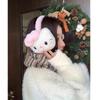 "2024 Cartoon Cat Plush Earmuffs for Women: Velvet Ear Warmers for Students Riding"