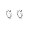 Gold Plated 925 Sterling Silver Cute Wings Hoop Earrings for Women & Children's Party Wedding Gift Jewelry