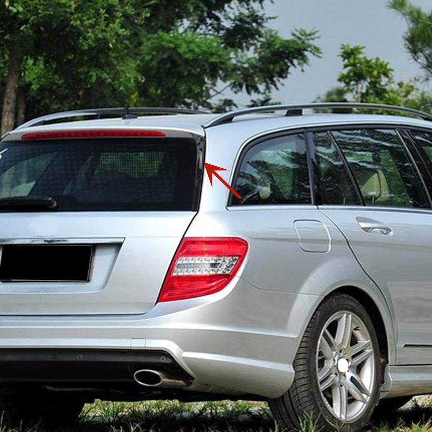 1Pair Car Rear Side Window Canard Spoiler For Mercedes C-Class W204 Estate 2007-2014 ABS Trunk Spoiler Canard Accessories