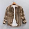 Men's Z221 Striped Long Sleeve Casual Shirt