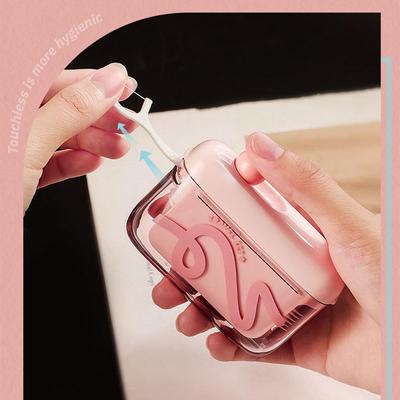 Portable Automatic Dental Floss Box, Home Mini Pop-up Floss Dispenser Case, Travel Oral Hygiene Tool, Ultra Fine Floss Stick Kit