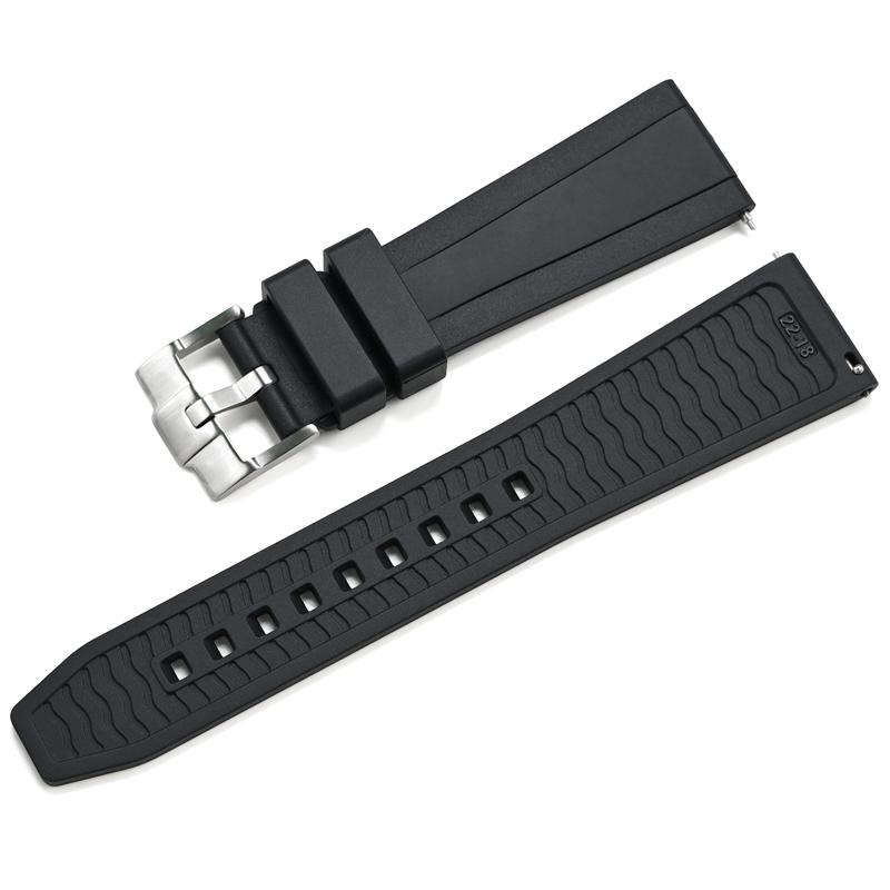 Bracelet de montre en silicone le plus récent pour Samsung Ultra Omega Seiko PROSPEX Panerai 20 mm 22 mm 24 mm Bracelet de montre en caoutchouc à dégagement rapide