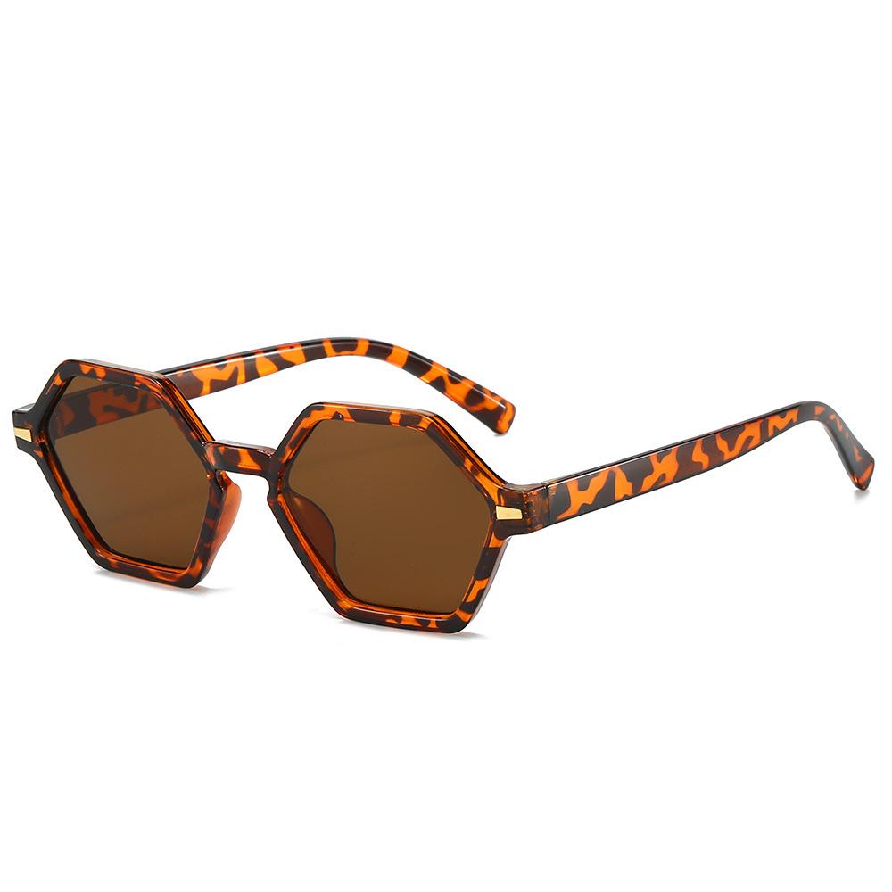 JYL TS Sunglasses Frameless Letter F Diamond Ellipse Metal/13126 B-5276 фуксия